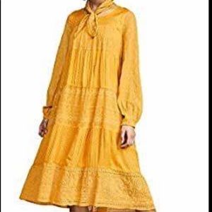 NWT Free people mustard yellow dress- XS